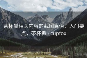 茶杯狐相关内容的截图真伪：入门要点，茶杯狐 - cupfox