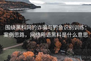围绕黑料网的诈骗与钓鱼识别训练：案例思路，网络用语黑料是什么意思