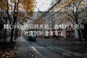 糖心Vlog内容转发前：先核对人肉与泄露防护澄清写法
