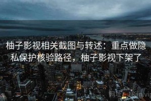 柚子影视相关截图与转述：重点做隐私保护核验路径，柚子影视下架了