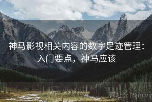 神马影视相关内容的数字足迹管理：入门要点，神马应该