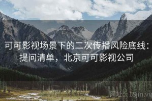 可可影视场景下的二次传播风险底线：提问清单，北京可可影视公司