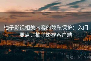 柚子影视相关内容的隐私保护：入门要点，柚子影视客户端
