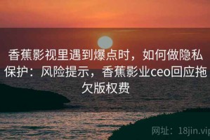 香蕉影视里遇到爆点时，如何做隐私保护：风险提示，香蕉影业ceo回应拖欠版权费