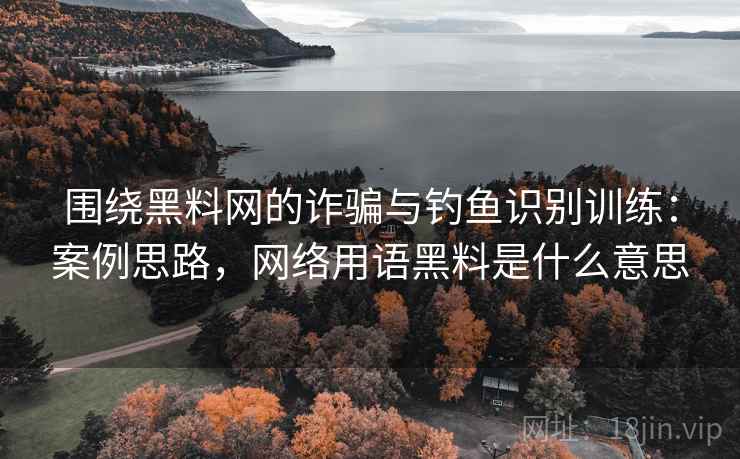 围绕黑料网的诈骗与钓鱼识别训练：案例思路，网络用语黑料是什么意思