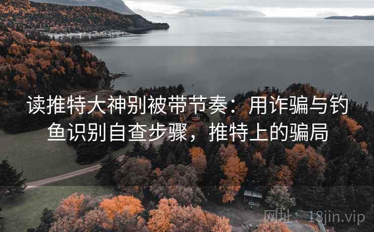 读推特大神别被带节奏：用诈骗与钓鱼识别自查步骤，推特上的骗局