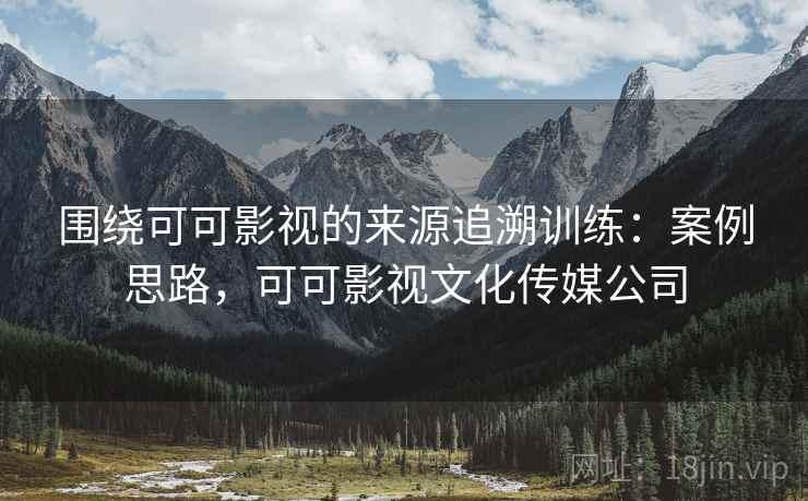 围绕可可影视的来源追溯训练：案例思路，可可影视文化传媒公司
